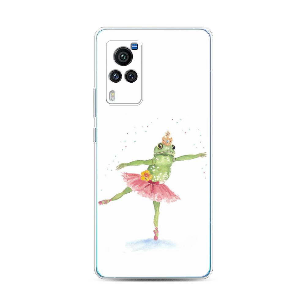 

Чехол для Vivo X60 Pro "Лягушка-балерина", Зеленый, 263850-4