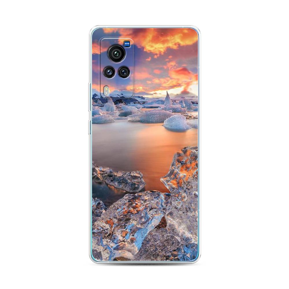 

Чехол для Vivo X60 Pro "Ледники", Синий;оранжевый, 263850-2