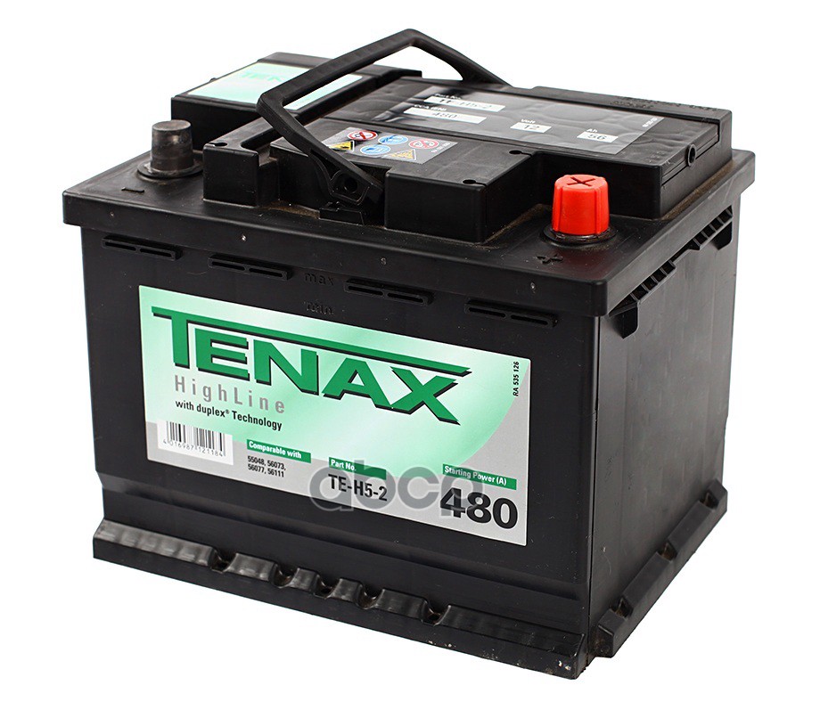 

Аккумулятор Tenax 56ач En480 242х175х190 Обр/П Te-H5-2 TENAX 556 400 048