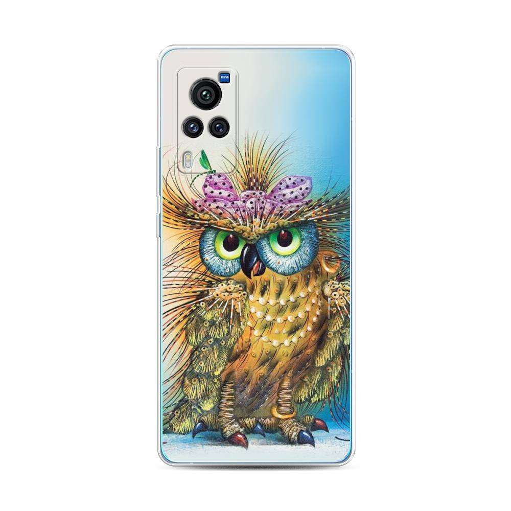 

Чехол для Vivo X60 Pro "Модная сова", Коричневый;голубой, 263850-1
