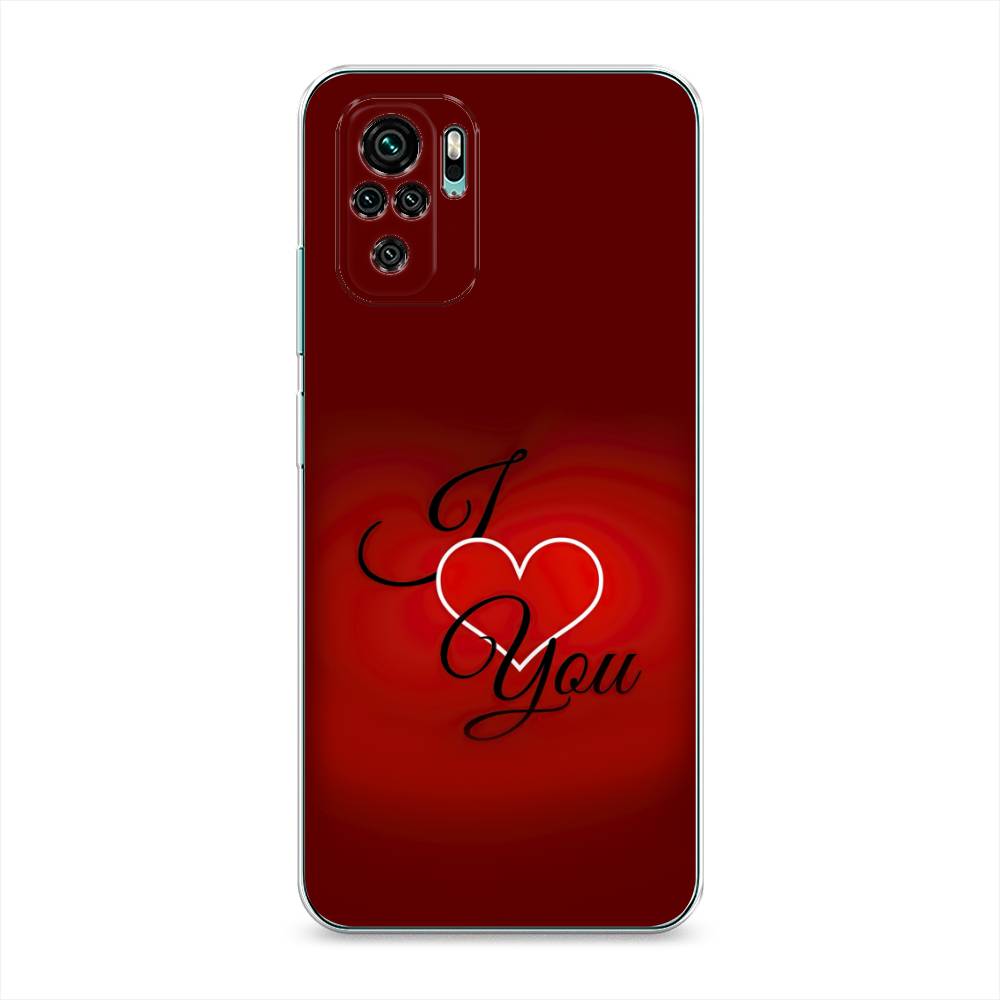 фото Силиконовый чехол "i love you 3" на xiaomi redmi note 10s awog