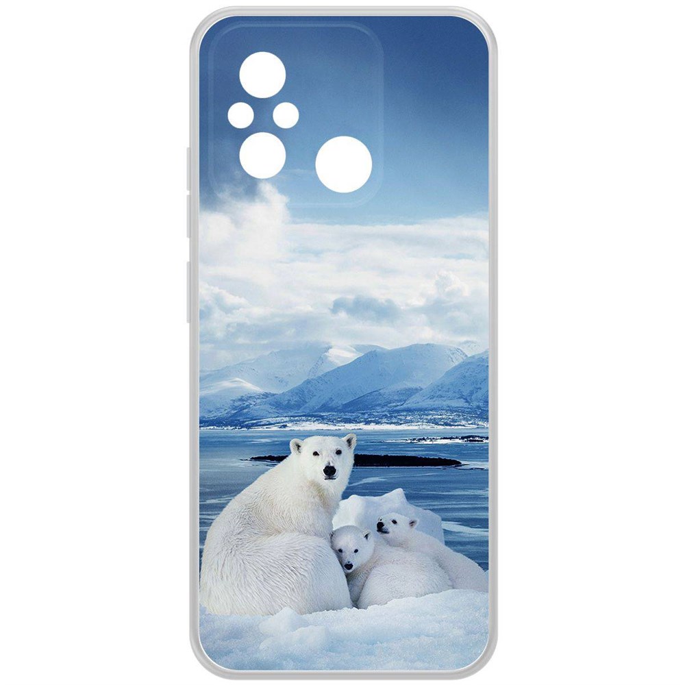 

Чехол-накладка Krutoff Clear Case Полярные медведи для Xiaomi Redmi 12C, Прозрачный