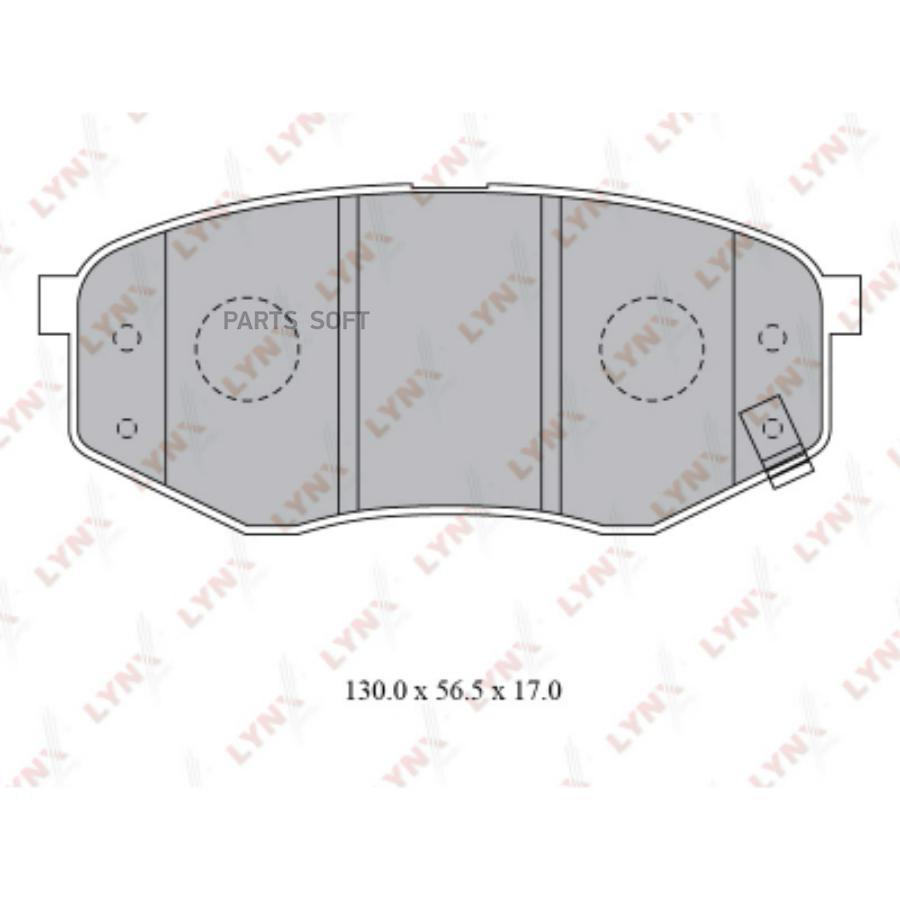 

Тормозные колодки LYNXauto передние дисковые BD3624