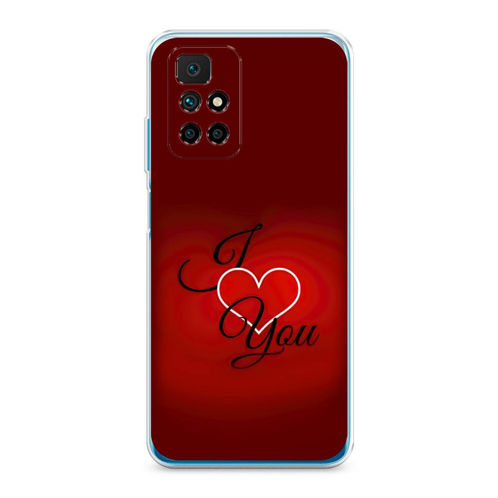 фото Силиконовый чехол "i love you 3" на xiaomi redmi note 11 4g china awog