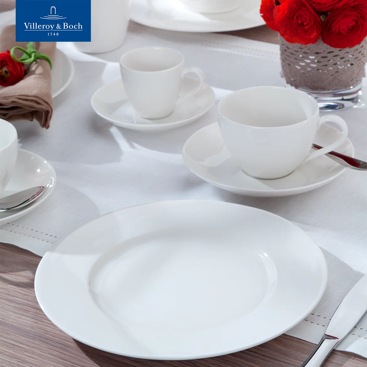 

Обеденная тарелка 27 см, Basic White VIVO, Villeroy & Boch Group, Премиум-Фарфор, Basic White от VIVO