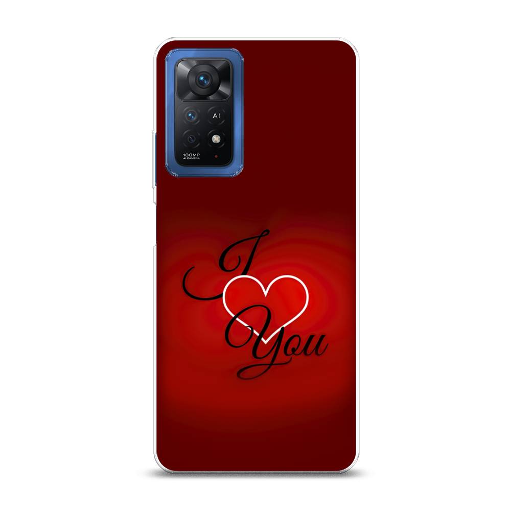 фото Силиконовый чехол "i love you 3" на xiaomi redmi note 11 pro awog