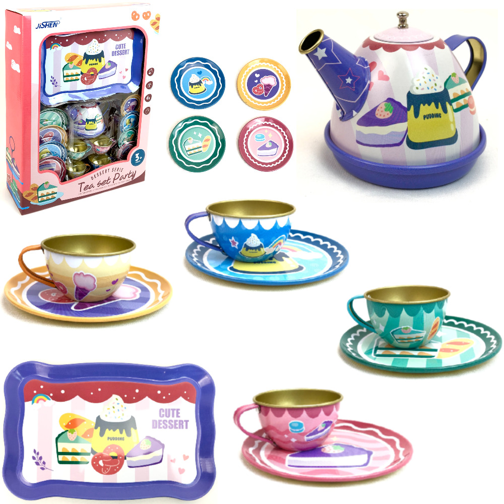 фото Игрушечный набор металлической посуды технок для чаепития tea set party 109812