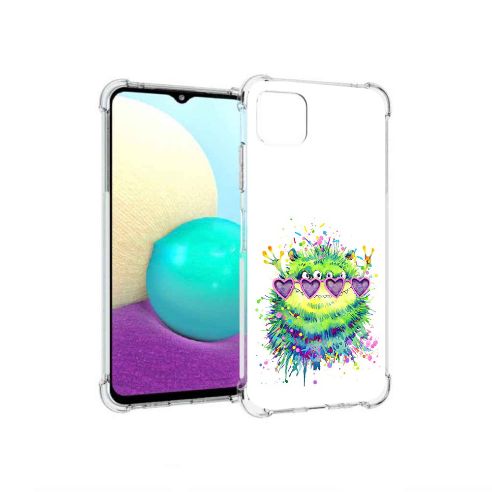 

Чехол MyPads Tocco для Samsung Galaxy A22 Пушистый персонаж, Прозрачный, Tocco