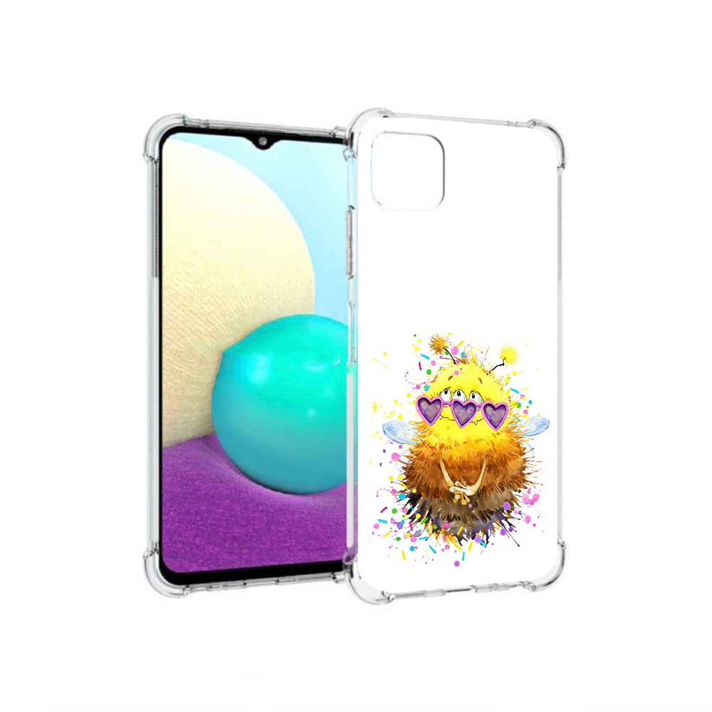 

Чехол MyPads Tocco для Samsung Galaxy A22 Пушитый шмель, Прозрачный, Tocco