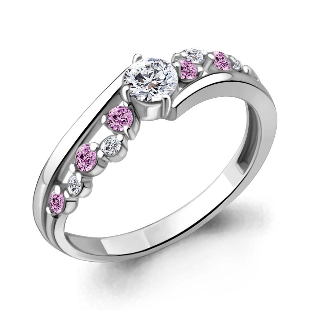 

Кольцо из серебра р. 17,5 AQUAMARINE 68807АВ_925_р, 68807АВ_925_р