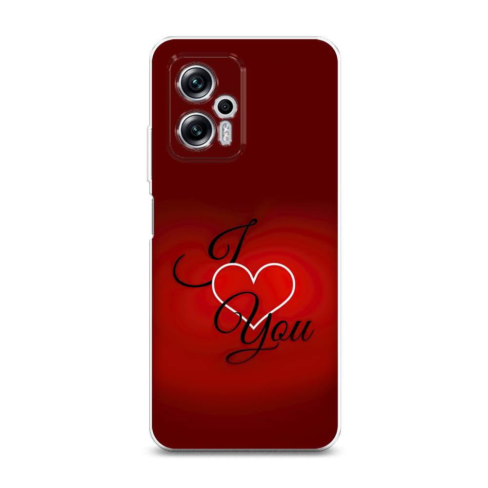 фото Силиконовый чехол "i love you 3" на xiaomi redmi note 11t pro awog