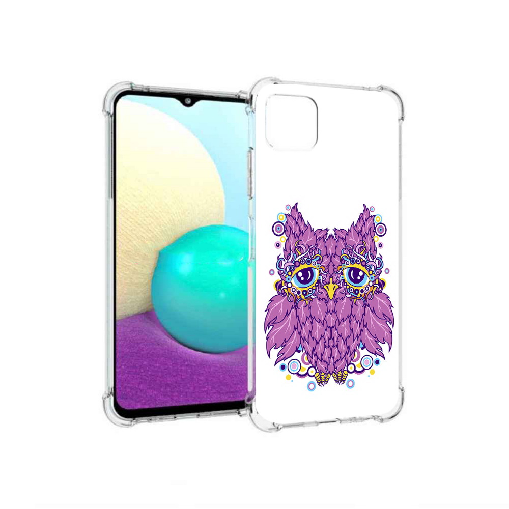 

Чехол MyPads Tocco для Samsung Galaxy A22 Розовая сова, Прозрачный, Tocco