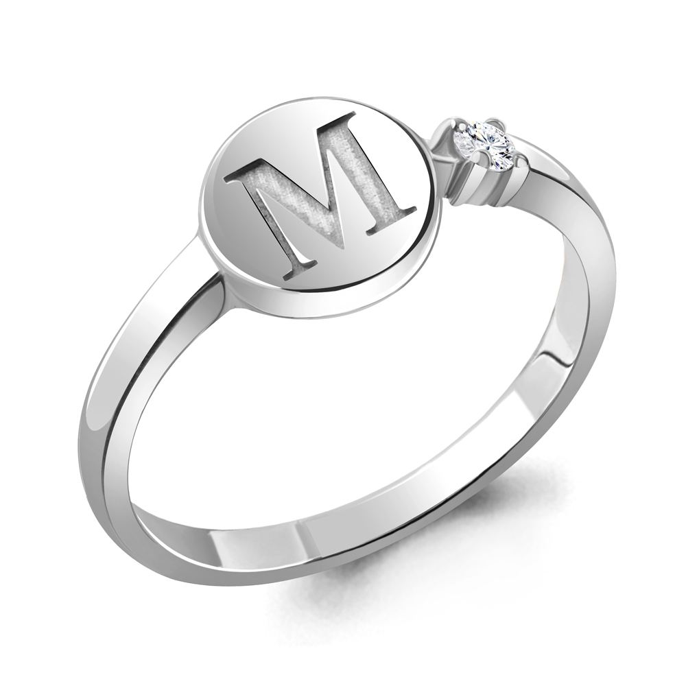 

Кольцо из серебра р. 17,5 AQUAMARINE 68775А_925_р, 68775А_925_р