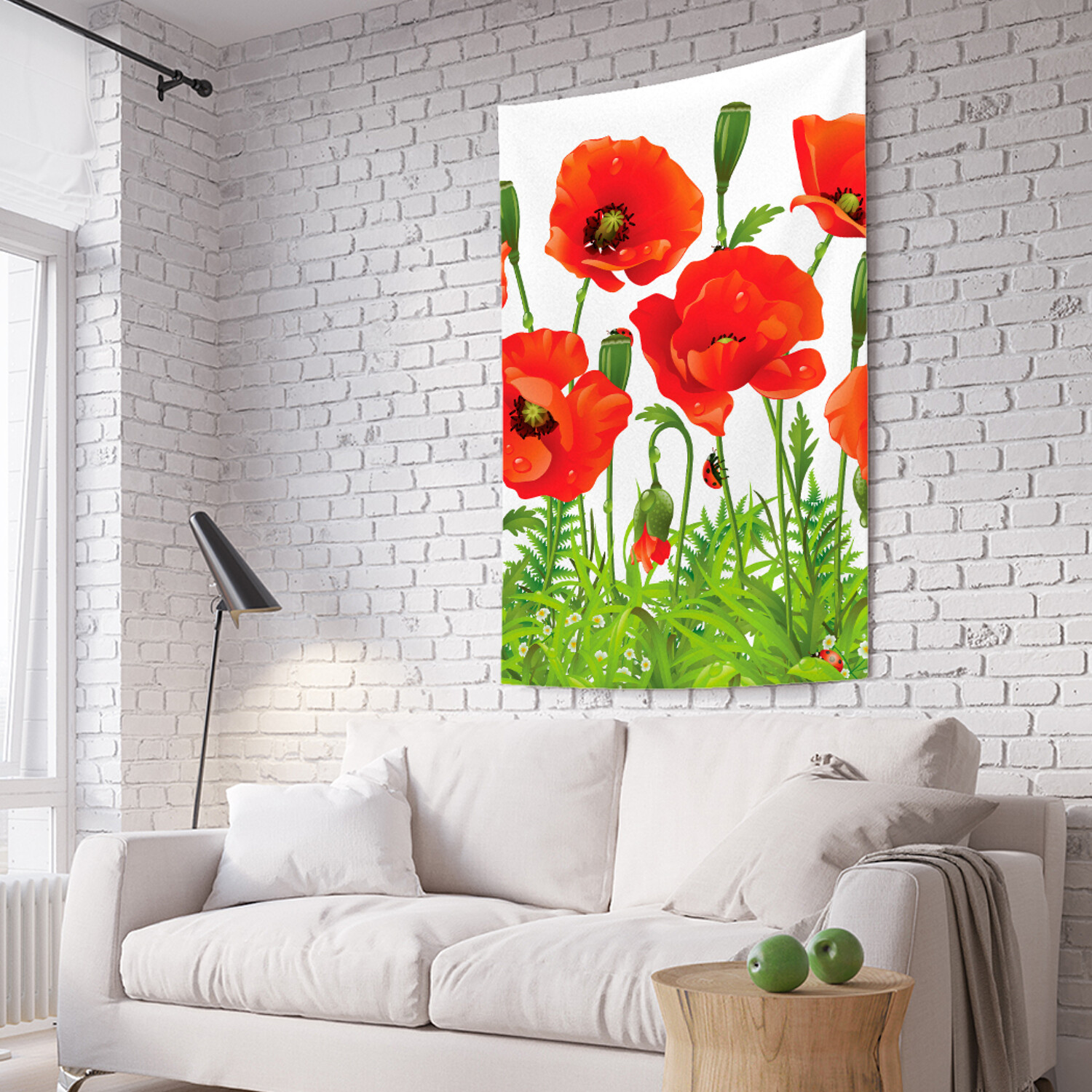 

Вертикальное фотопанно на стену JoyArty Ароматные маки 150x200 см, Ароматные маки