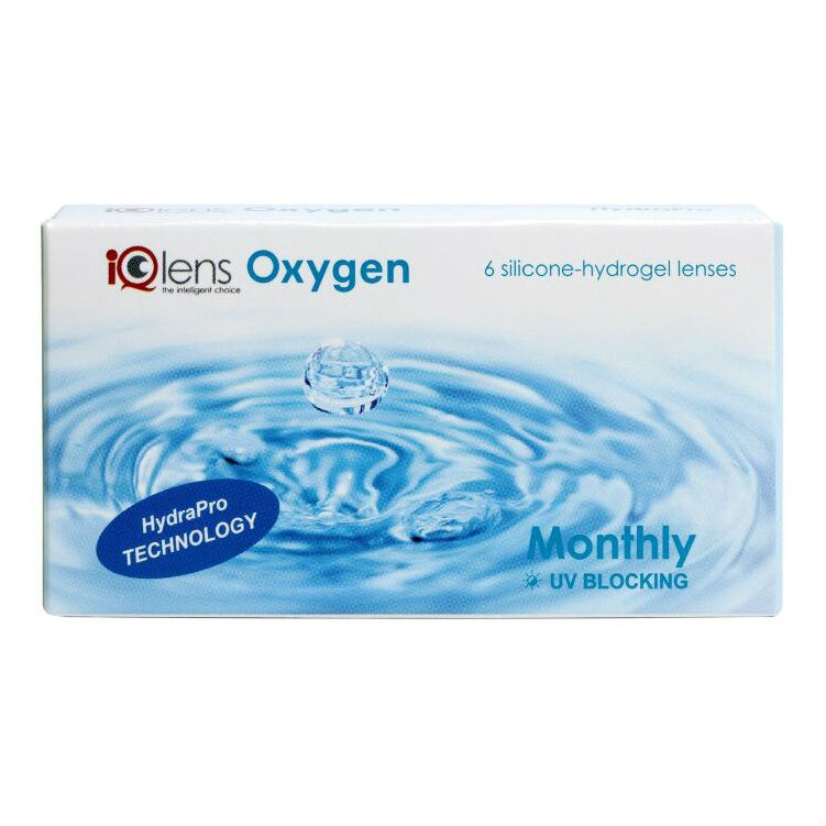 Контактные линзы IQlens Oxygen 6 линз R 8.6 -01,00