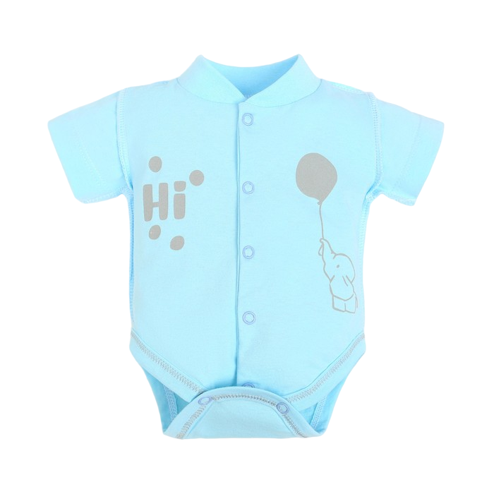 Боди детское Si baby 9662811, голубой, 62
