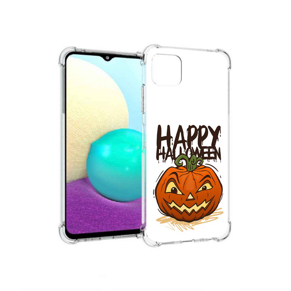 

Чехол MyPads Tocco для Samsung Galaxy A22 Хэллоуин счастливый, Прозрачный, Tocco