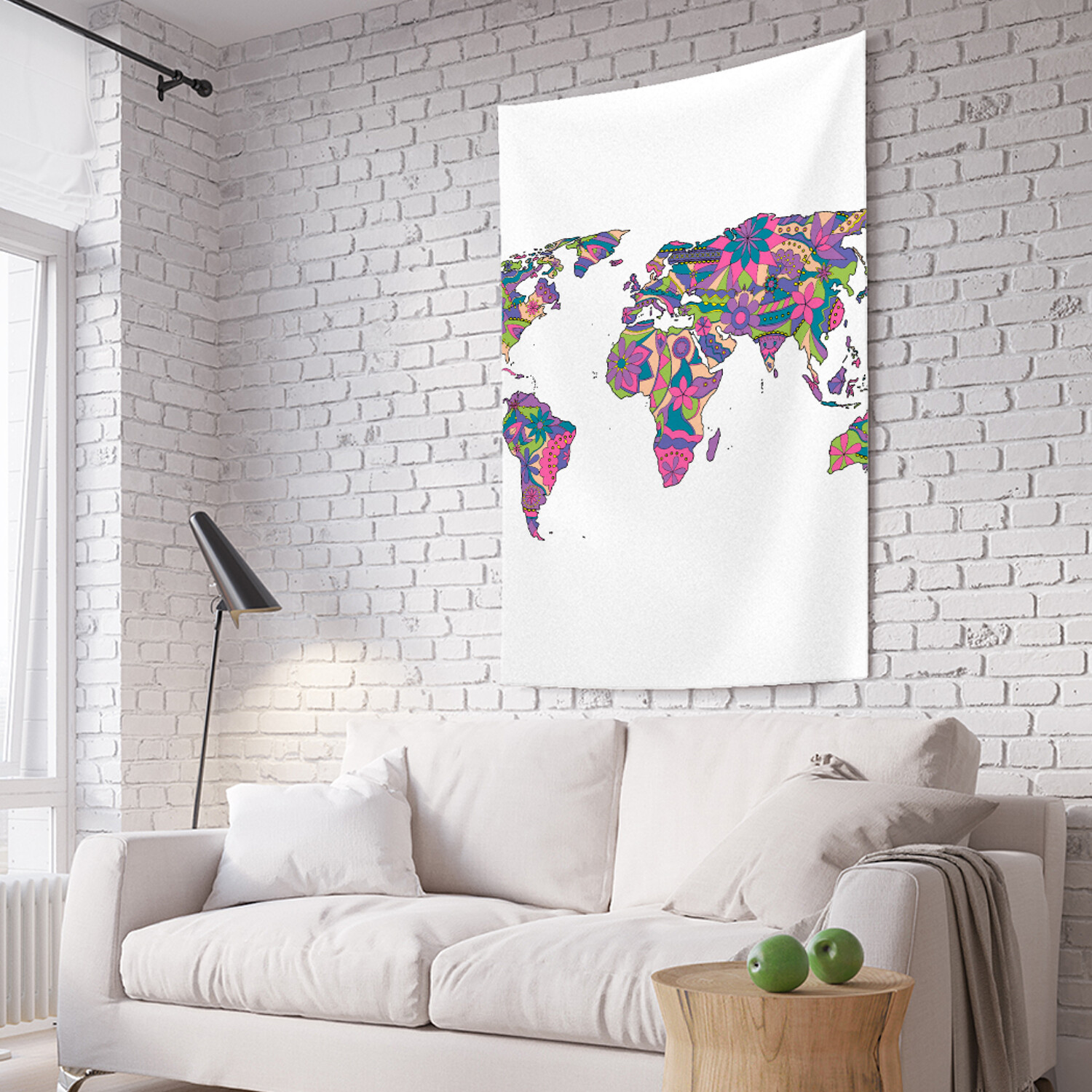 

Вертикальное фотопанно на стену JoyArty Карта узоров 150x200 см, Карта узоров