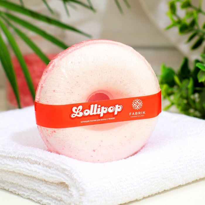 фото Бомбочка для ванн fabrik cosmetology lollipop с пенкой, 120 г