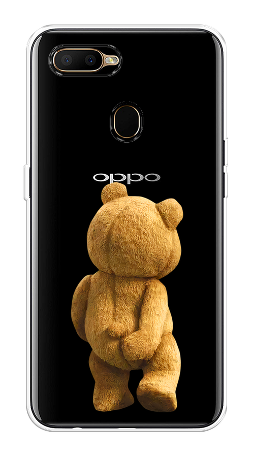 

Чехол на Oppo A5s "Медвежья спина", Коричневый;прозрачный, 252350-1