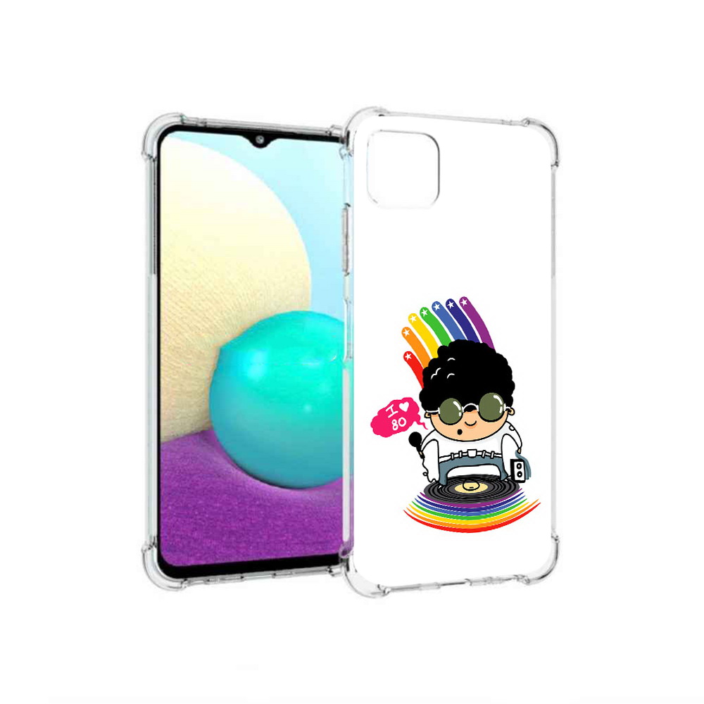 

Чехол MyPads Tocco для Samsung Galaxy A22 Я люблю 80-е, Прозрачный, Tocco