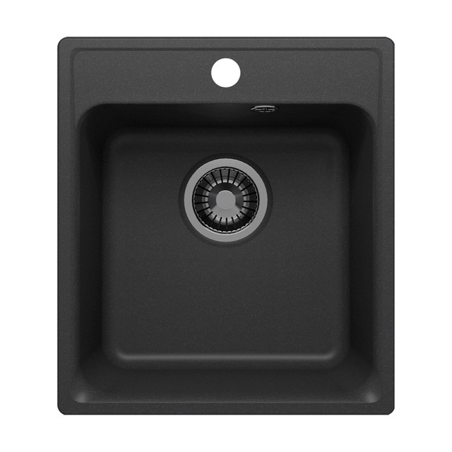 Черная мойка для кухни Reflection Quadra RF0243BL