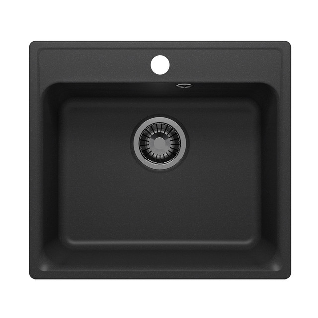 Черная мойка для кухни Reflection Etude RF0353BL