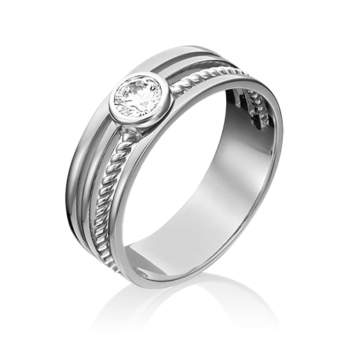 

Кольцо из золота р. 18 PLATINA jewelry 01-5347-00-501-1120-38, фианит, 01-5347-00-501-1120-38
