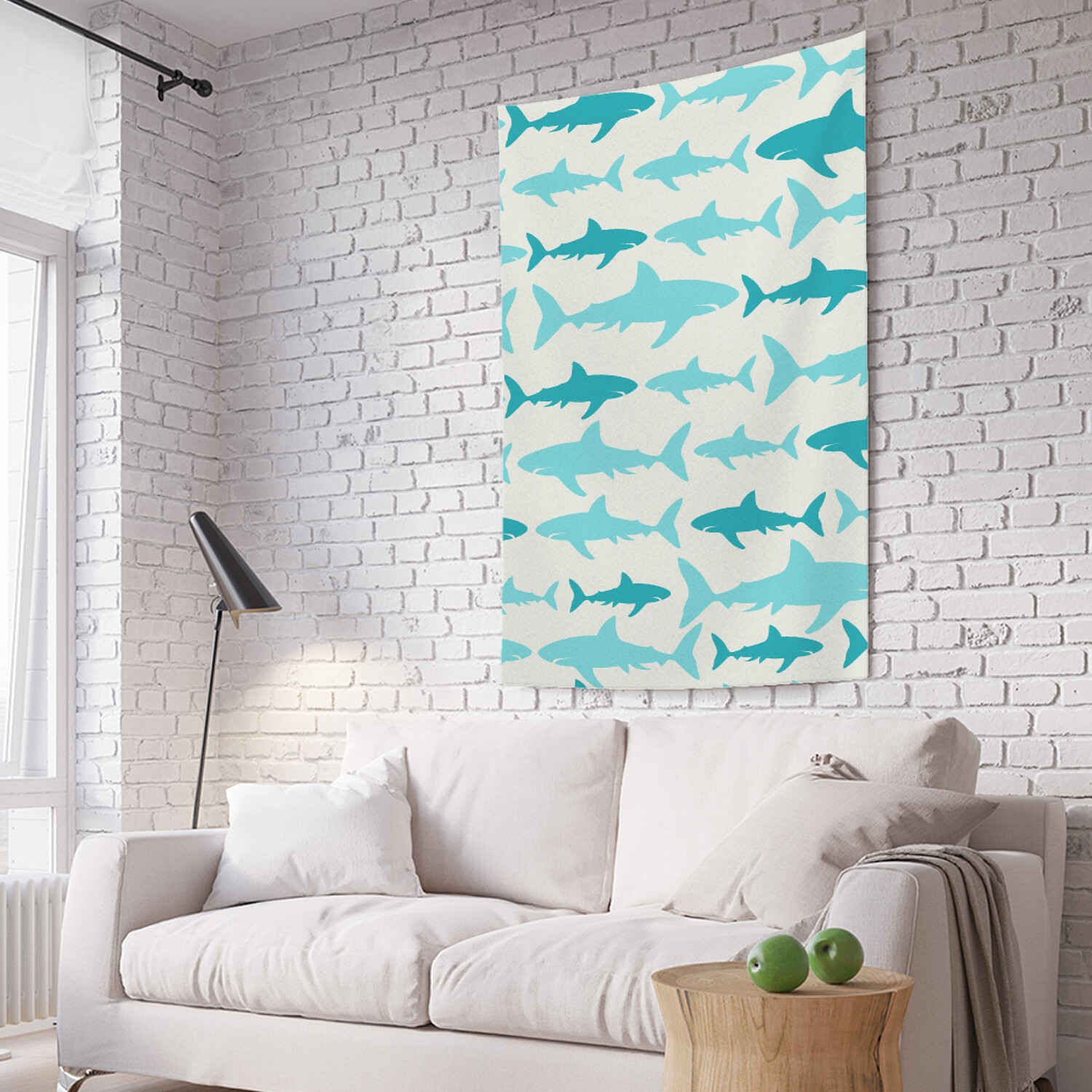 

Вертикальное фотопанно на стену JoyArty Акулы кружатся 150x200 см, Акулы кружатся