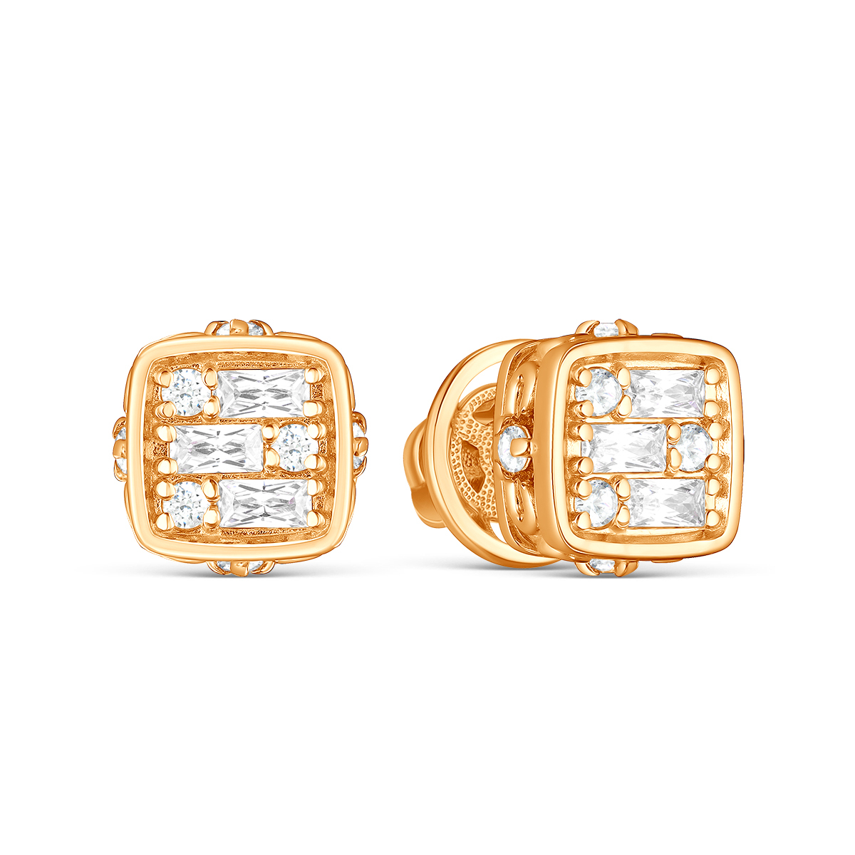 

Серьги из серебра VALTERA 118990, фианит, 118990