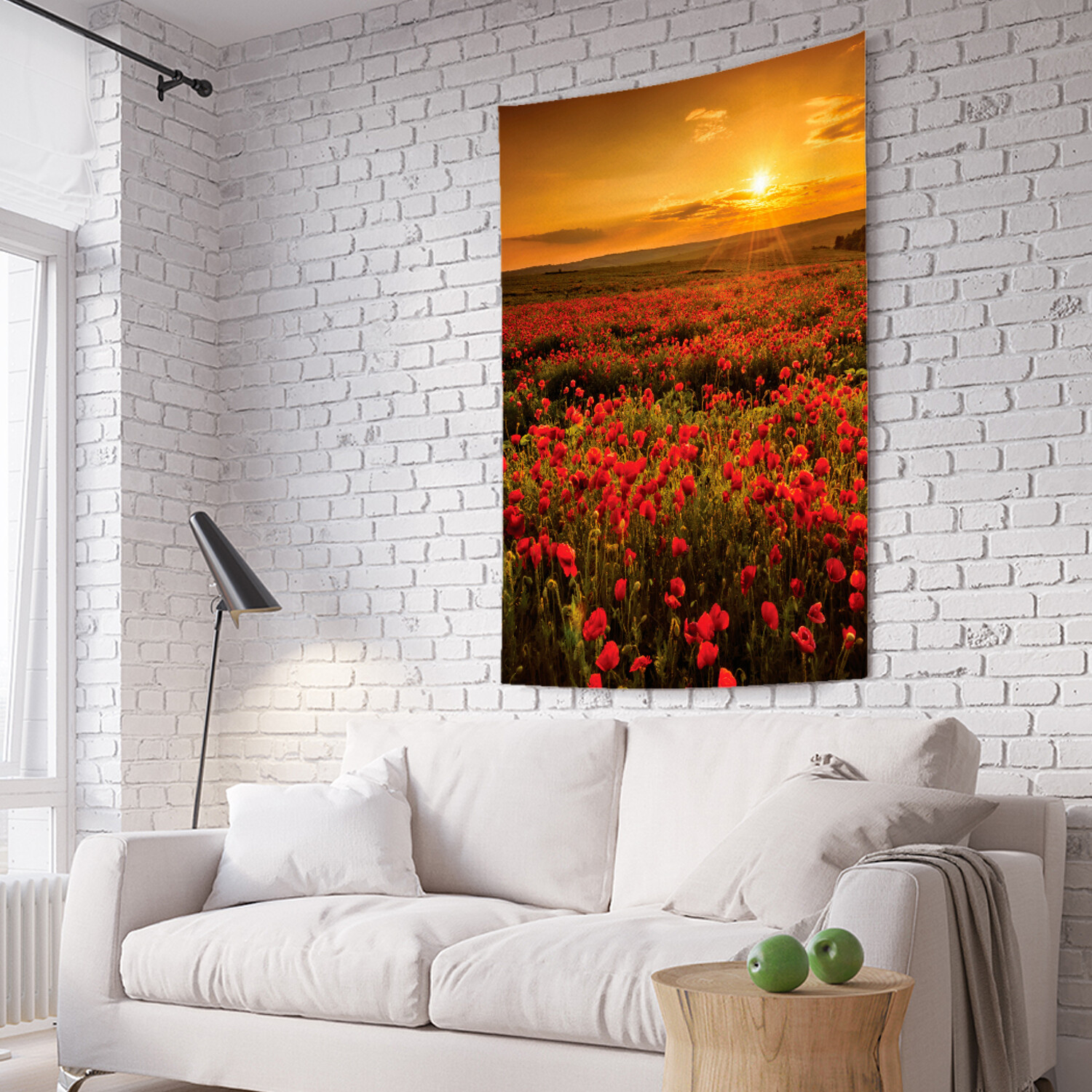 

Вертикальное фотопанно на стену JoyArty Прогулка между маков 150x200 см, Прогулка между маков