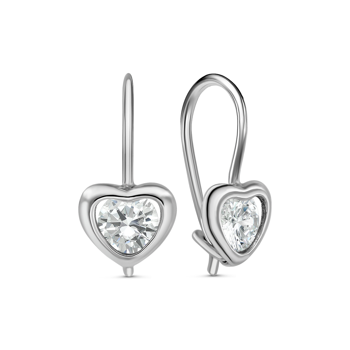

Серьги из серебра VALTERA 119059, фианит, 119059