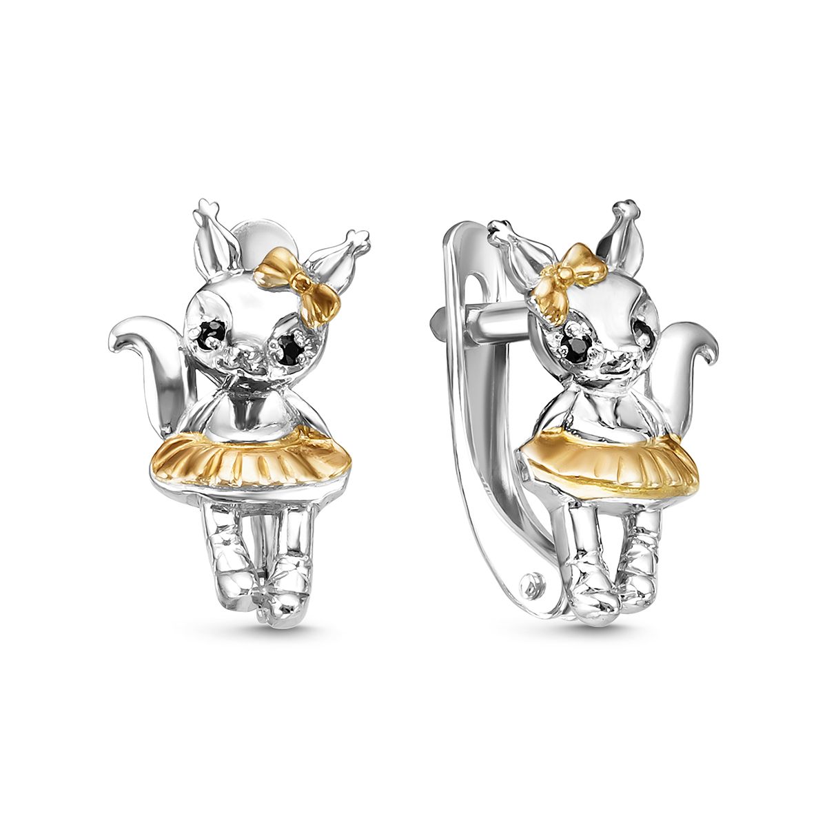 

Серьги из серебра VALTERA 119072, фианит, 119072