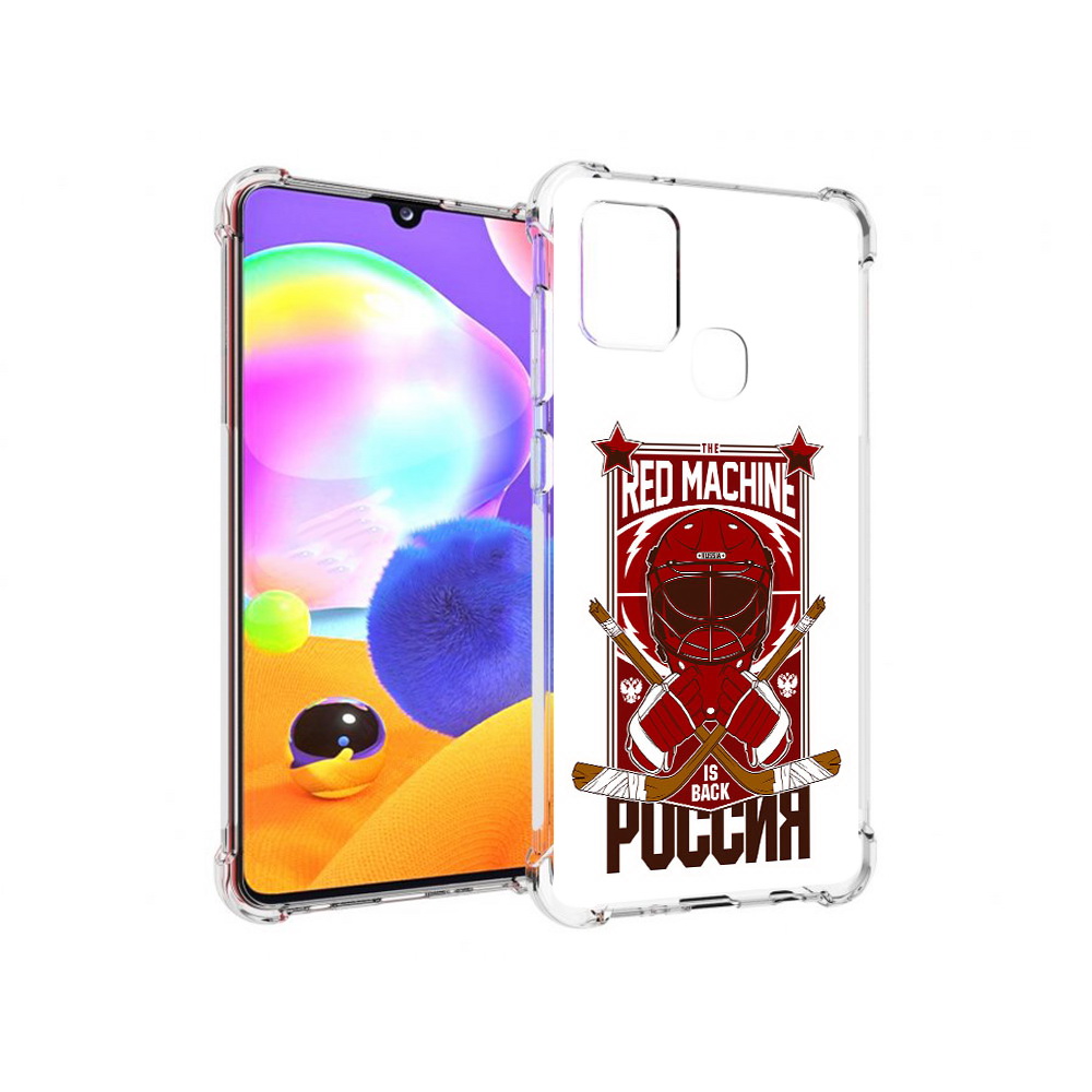 

Чехол MyPads Tocco для Samsung Galaxy A21s хоккей россия (PT149116.528.666), Прозрачный, Tocco