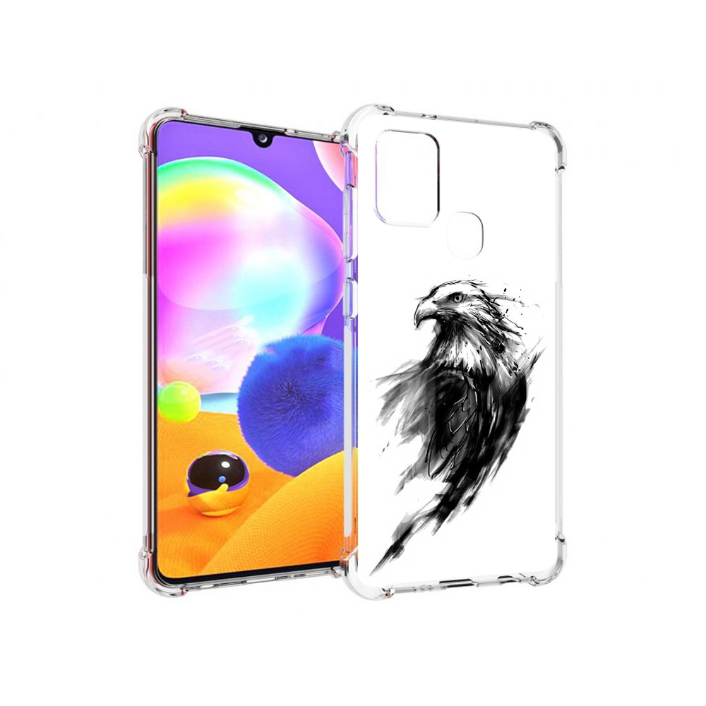 

Чехол MyPads Tocco для Samsung Galaxy A21s чб птица (PT149116.528.670), Прозрачный, Tocco