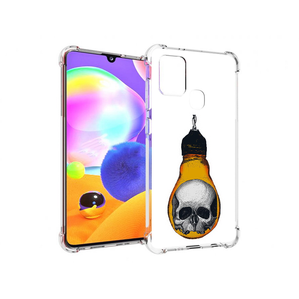 

Чехол MyPads Tocco для Samsung Galaxy A21s череп в лампочке (PT149116.528.676), Прозрачный, Tocco