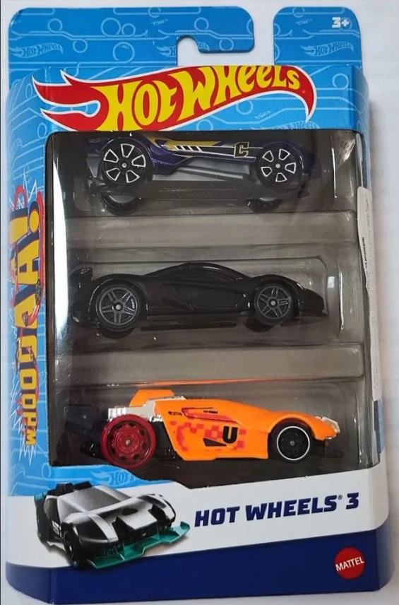 

Игровой набор из трех машинок Hot Wheels 3 1:64 K5904-11, Оранжевый;синий;черный, Hot Wheels-3