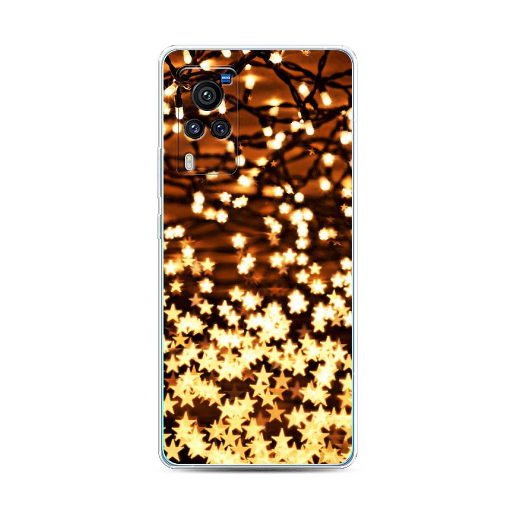

Чехол для Vivo X60 Pro "Новогодняя гирлянда", Золотистый, 263850-5