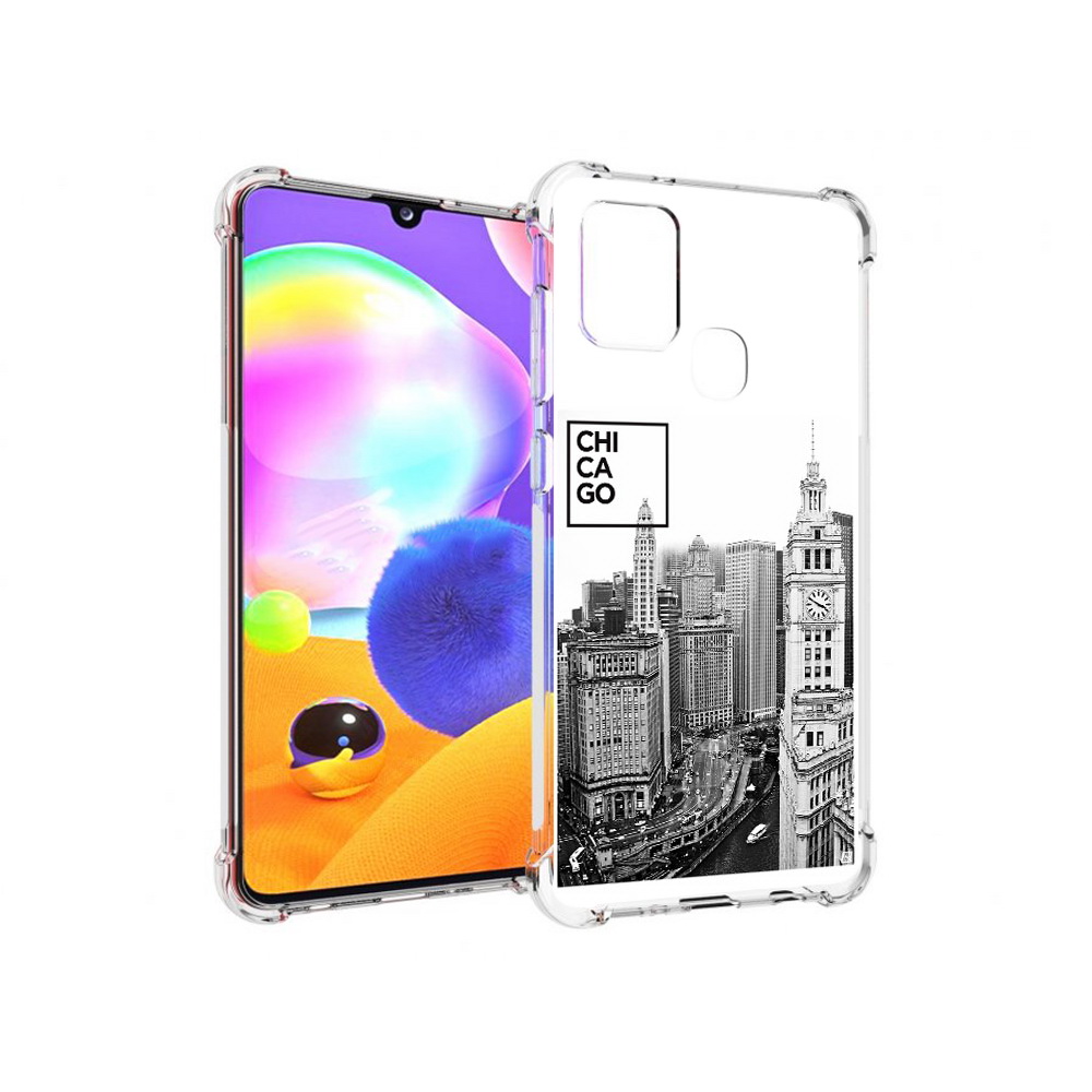 

Чехол MyPads Tocco для Samsung Galaxy A21s черно белый чикаго (PT149116.528.689), Прозрачный, Tocco