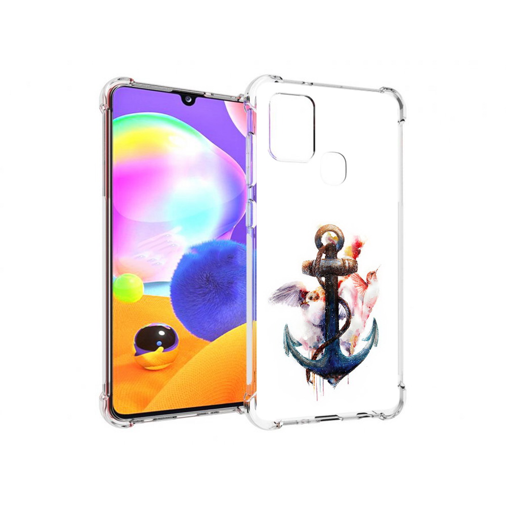 Чехол MyPads Tocco для Samsung Galaxy A21s якорь с птицами (PT149116.528.703)