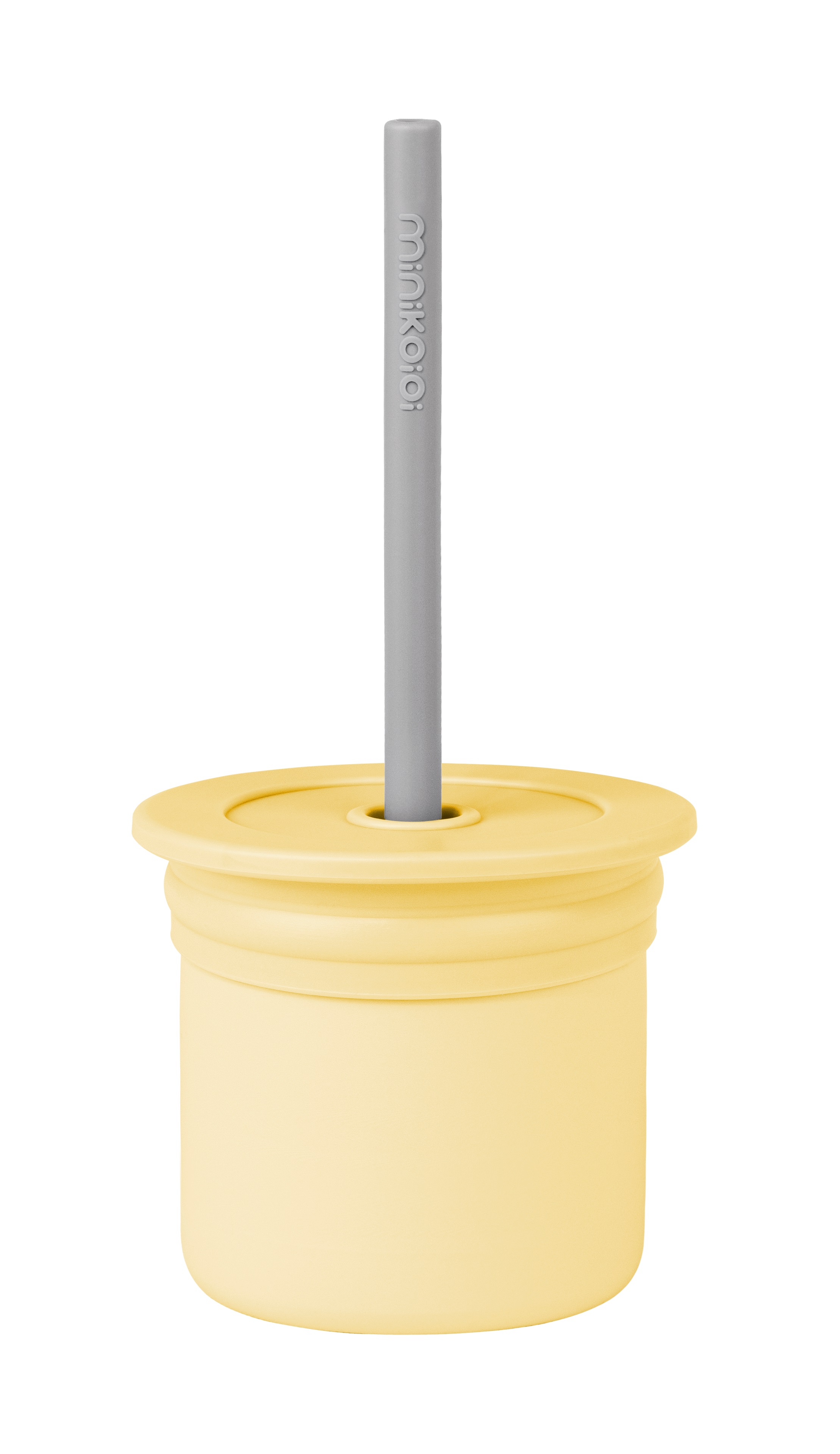 Стаканчик детский MinikOiOi Yellow/Powder Grey 6+ благовония детская пудра baby powder 8 палочек в упаковке