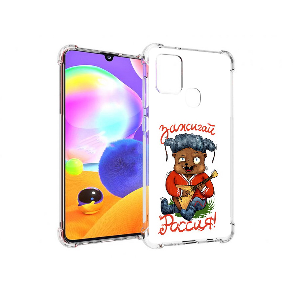 

Чехол MyPads Tocco для Samsung Galaxy A21s Зажигай Россия (PT149116.528.82), Прозрачный, Tocco