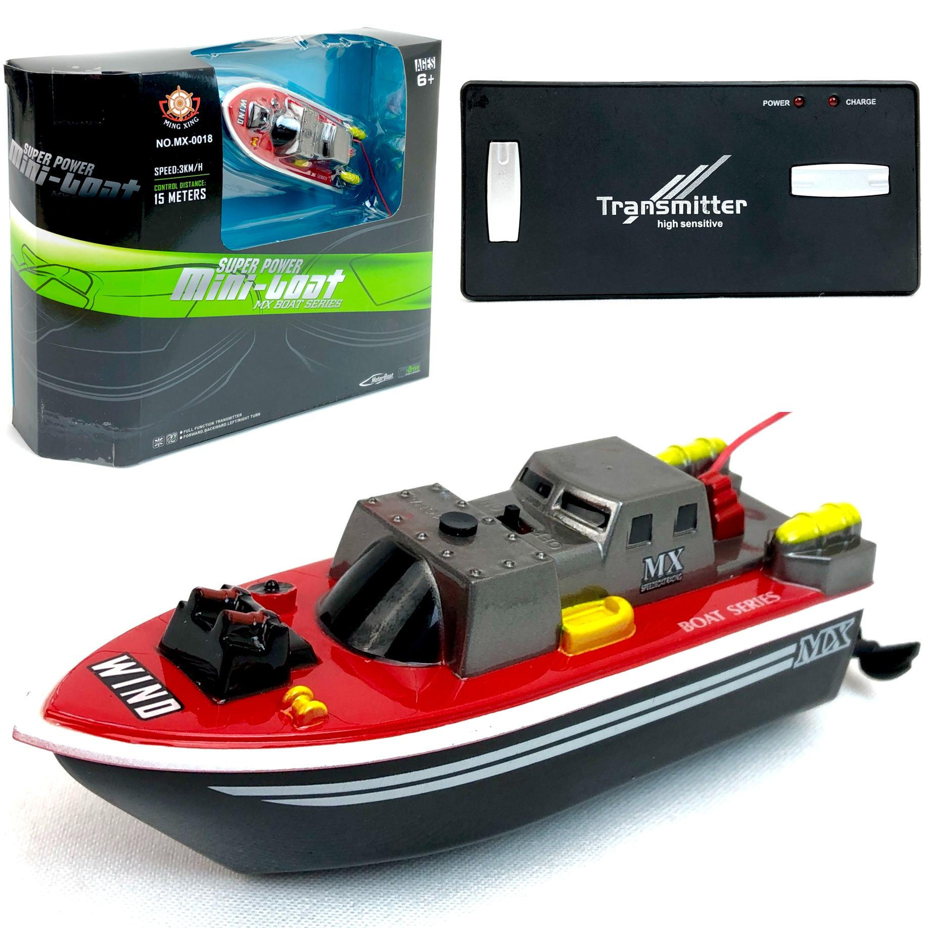 

Радиоуправляемый катер Happy Cow Mini Boat красный 109880