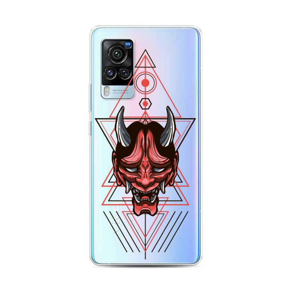 

Чехол для Vivo X60 Pro "Hanya Oni mask", Серый;красный;черный, 263850-4