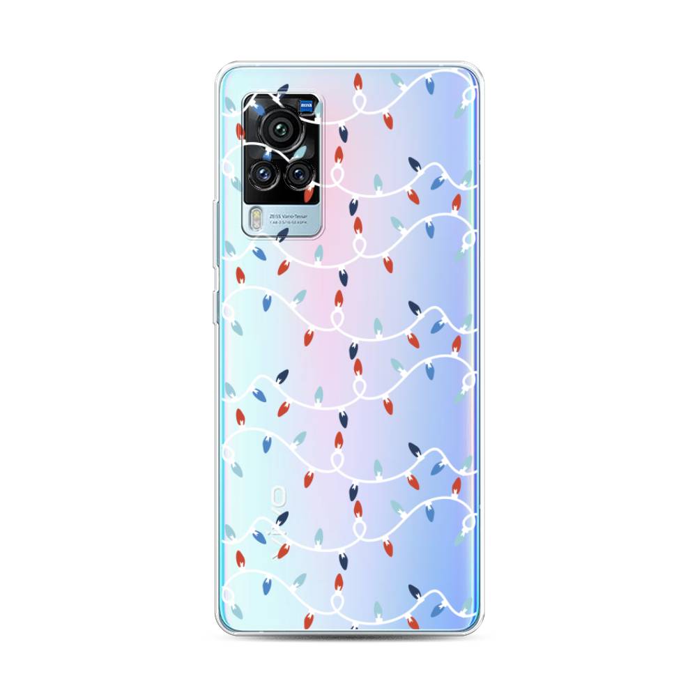 

Чехол для Vivo X60 Pro "Разноцветная гирлянда", Белый;красный;синий, 263850-5