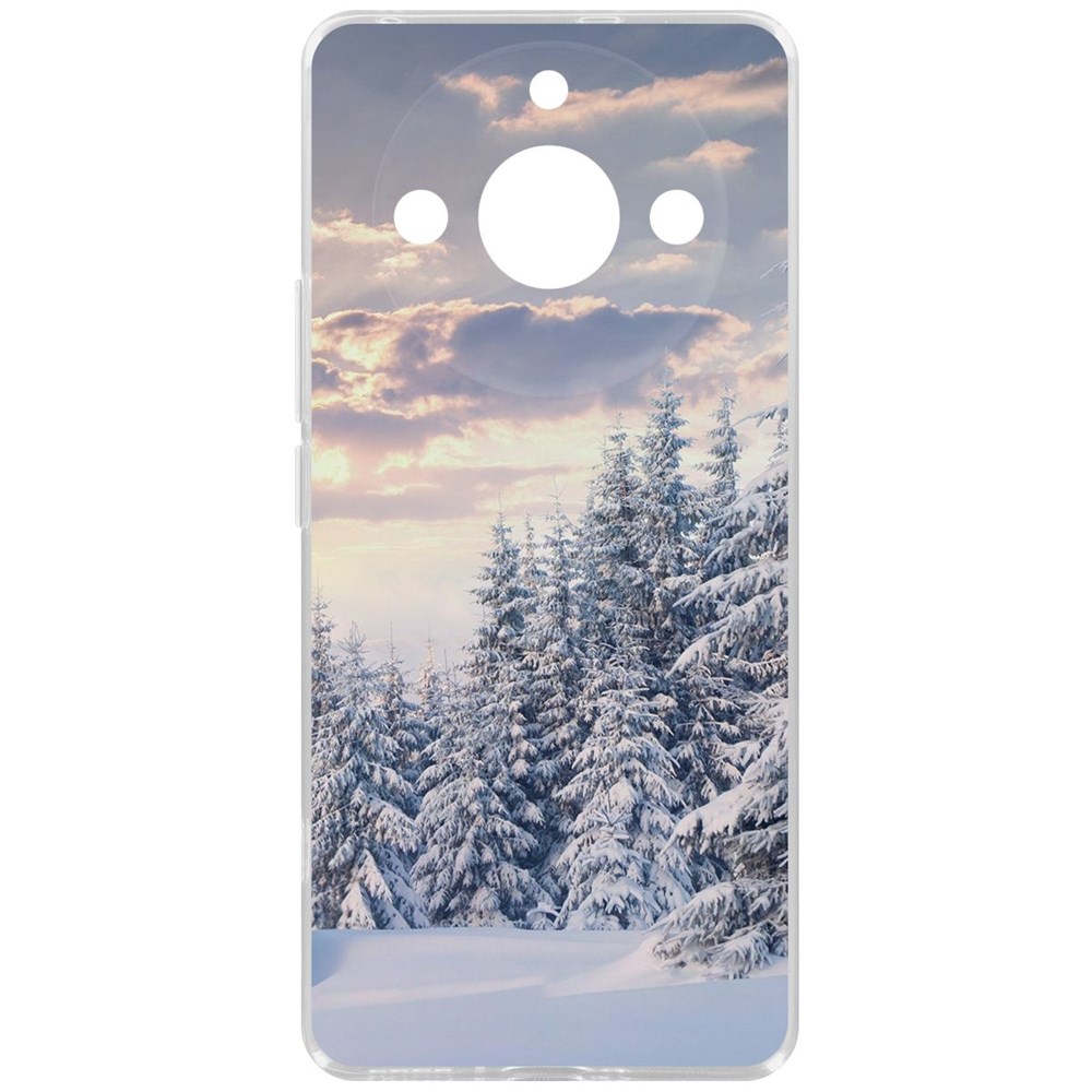 

Чехол-накладка Krutoff Clear Case Снежный пейзаж для Realme 11 Pro, Прозрачный