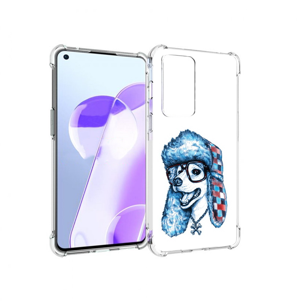 

Чехол MyPads Tocco для OnePlus 9RT зимний пес (PT172016.131.362), Прозрачный, Tocco
