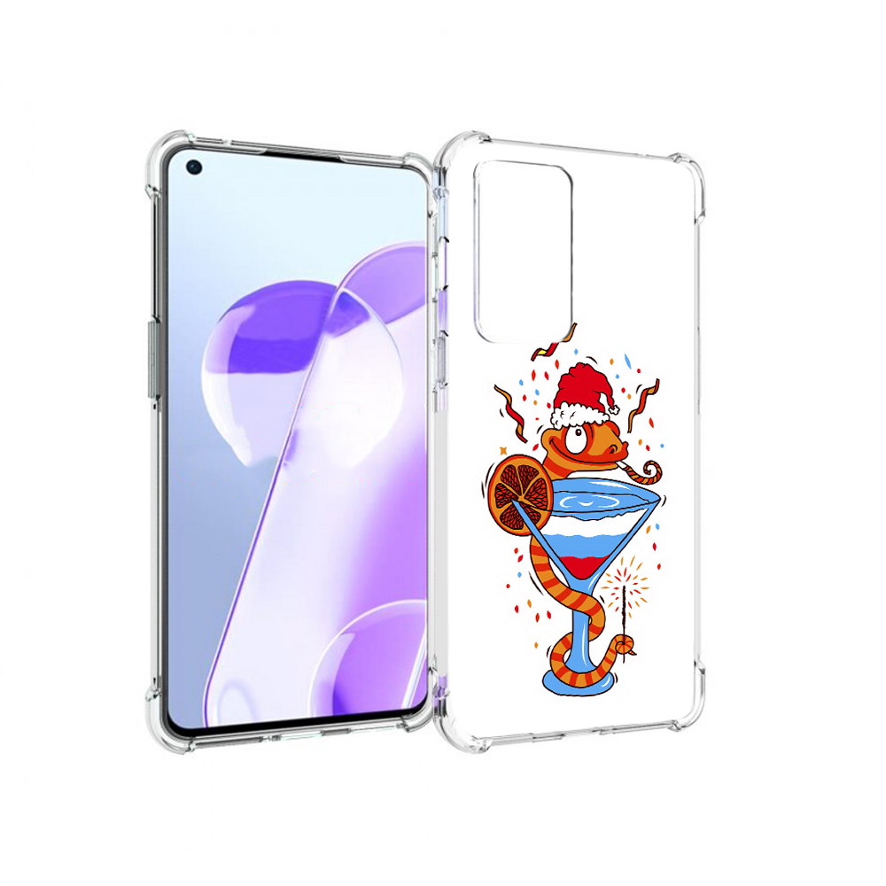

Чехол MyPads Tocco для OnePlus 9RT змейка (PT172016.131.364), Прозрачный, Tocco