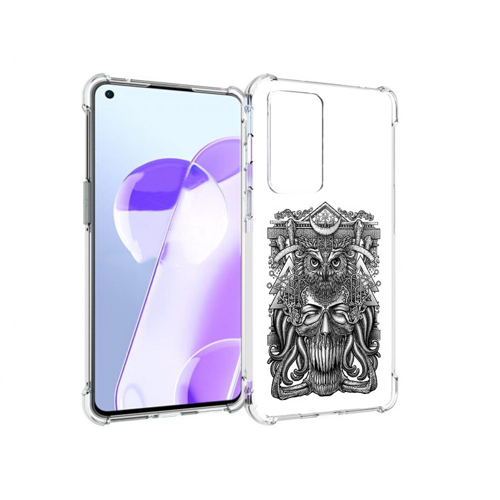 

Чехол MyPads Tocco для OnePlus 9RT зубастая сова (PT172016.131.369), Прозрачный, Tocco