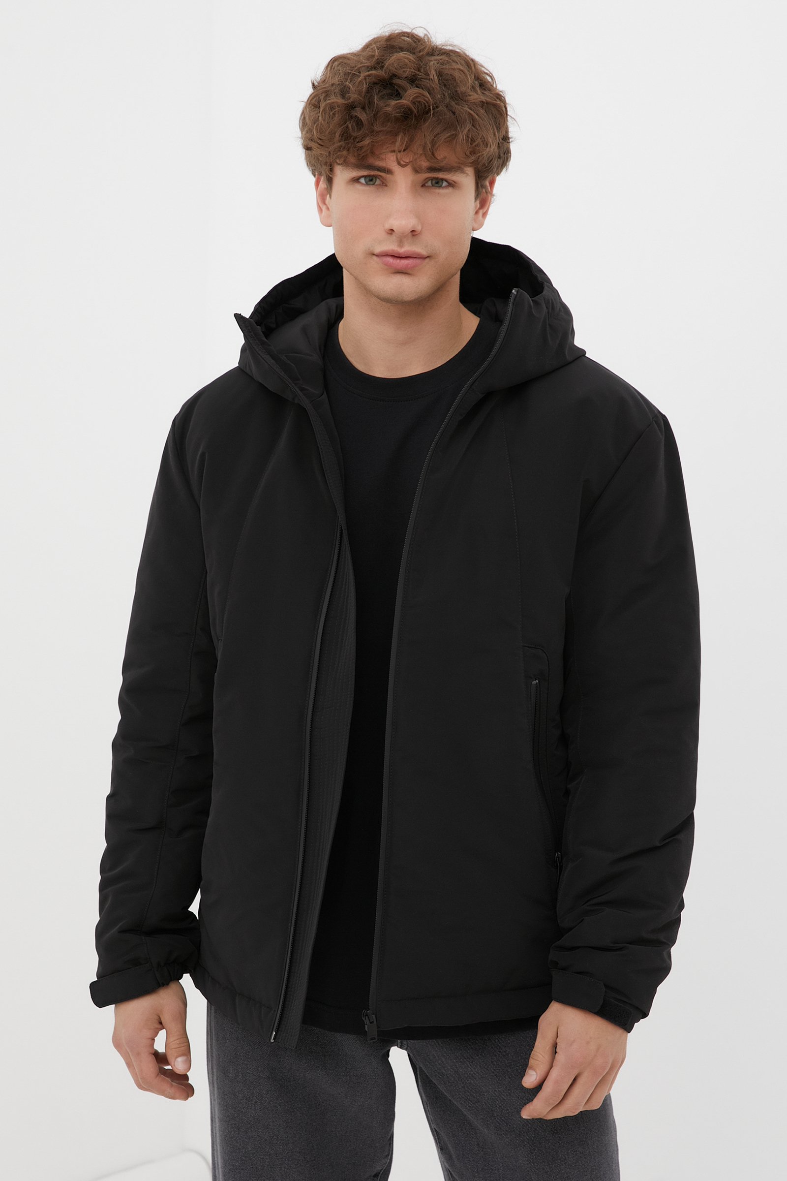Куртка мужская Finn Flare FBC23054 черная 3XL